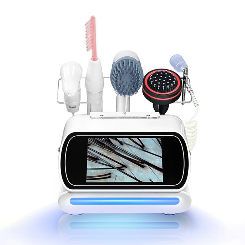 5-in-1 Upgraded High Frequency Wand - Professional Facial Electrotherapy Skin Care Machine for Acne Treatment & Scalp Therapy
