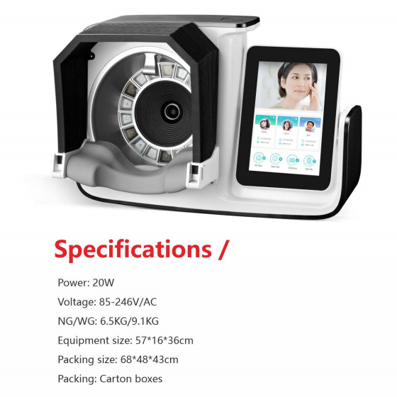 Factory Price 3D AI Skin Analyzer Machine - Professional Multi-Spectral Magic Mirror Facial Scanner for Salon & Clinic - Image 3