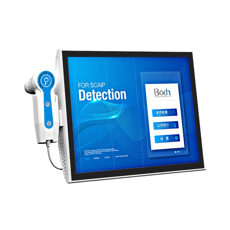 Professional 15-Inch HD Screen Hair Scalp Analyzer Machine with 50X/200X Magnification Lens
