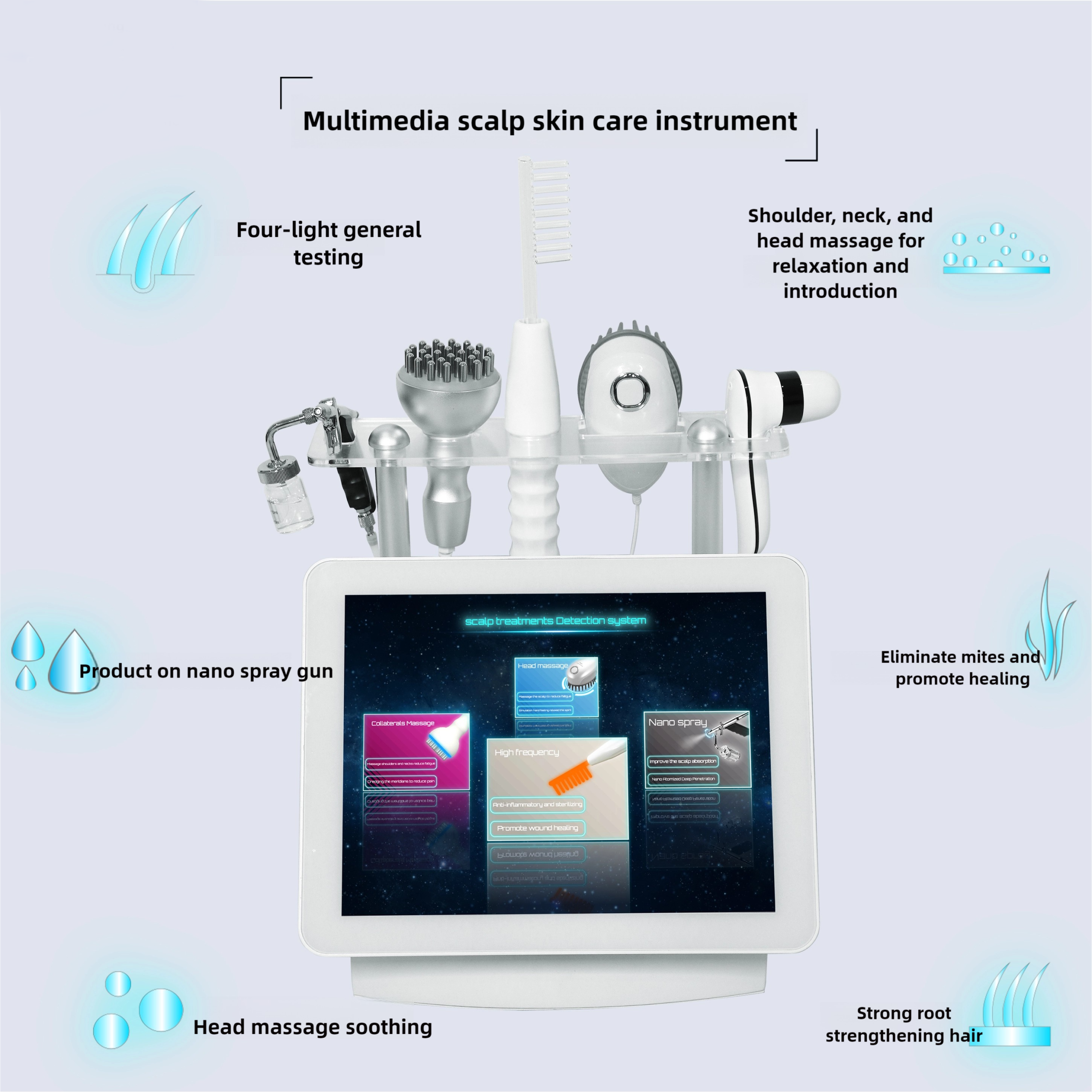 koopotech CGK-SA002 Intelligent Scalp Analysis and Micro-Current Therapy Device - Image 4