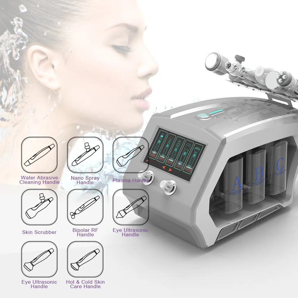 koopotech CGK-SA004 Portable 7 in 1 Microdermabrasion Hydra Dermabrasion Oxygen Facial Jet Peel Hydrodermabrasion Spa Machine - Image 4