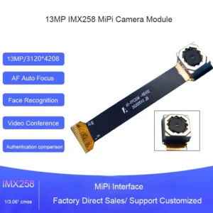 13MP IMX258 Camera Module Facial Recognition Customized Low illumination AF Auto Focus Authentication Comparison MiPi Camera